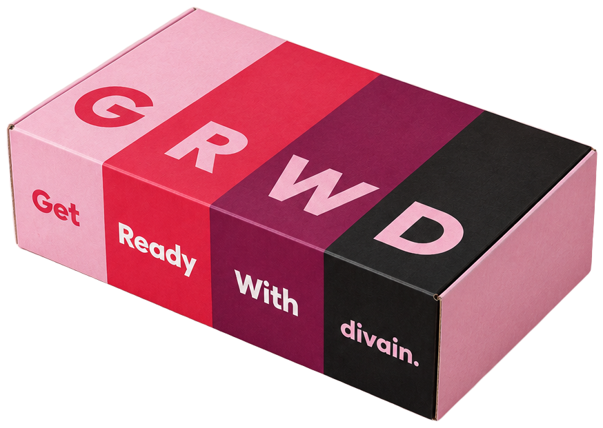 Caja Get ready with divain. de mujer, cerrada