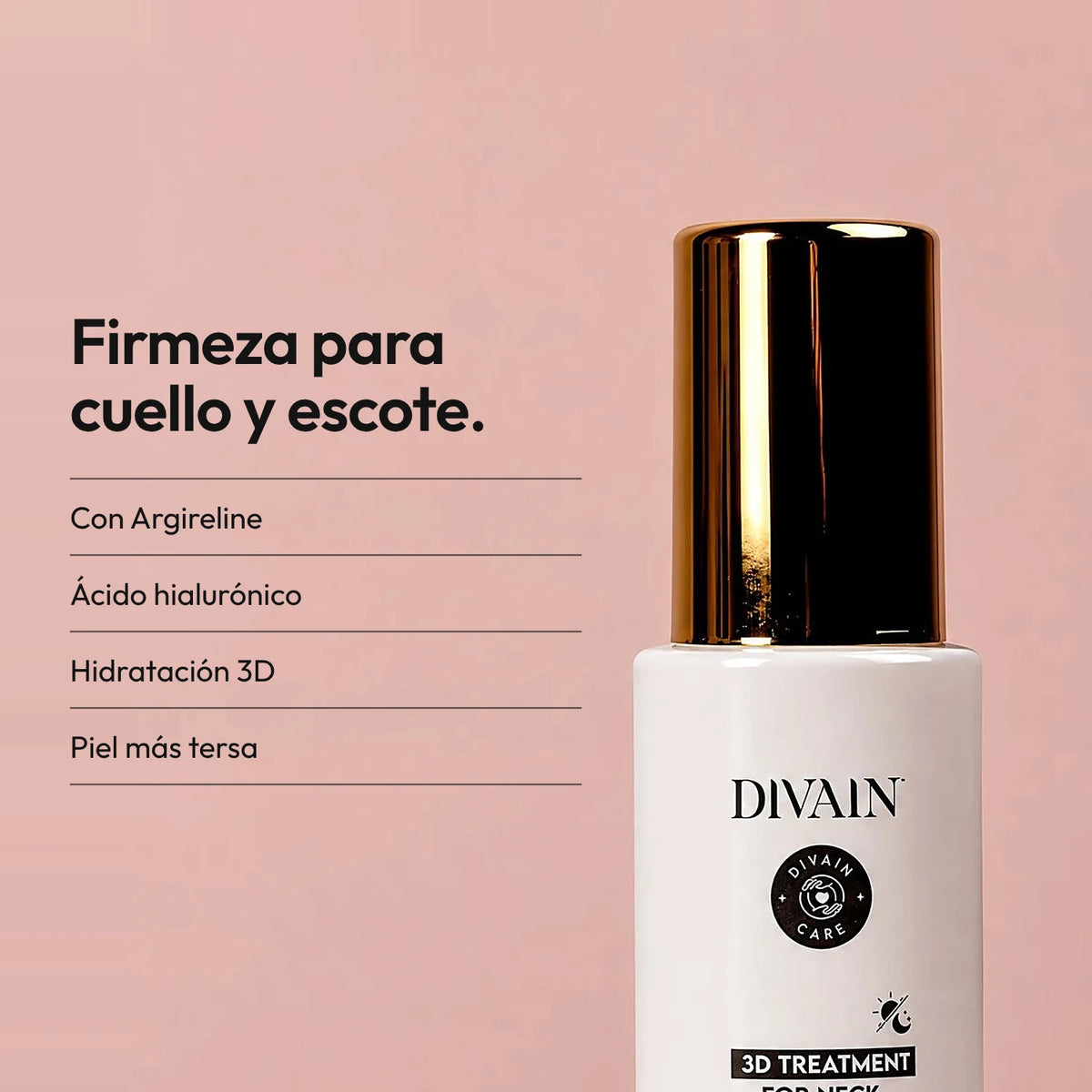 Tratamiento hidratante para la firmeza de cuello y escote.