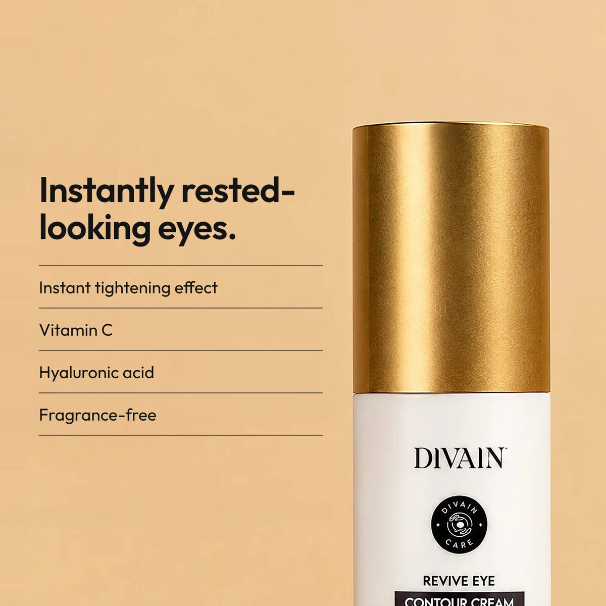 Eye contour cream with an instant firming effect.