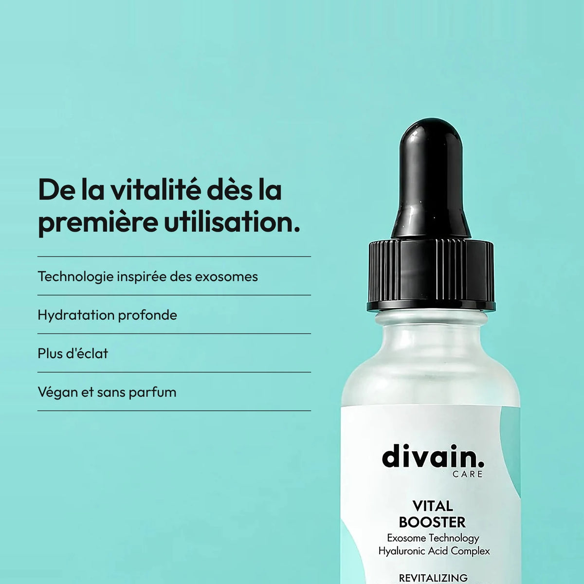 Sérum ultra-léger qui pénètre instantanément.