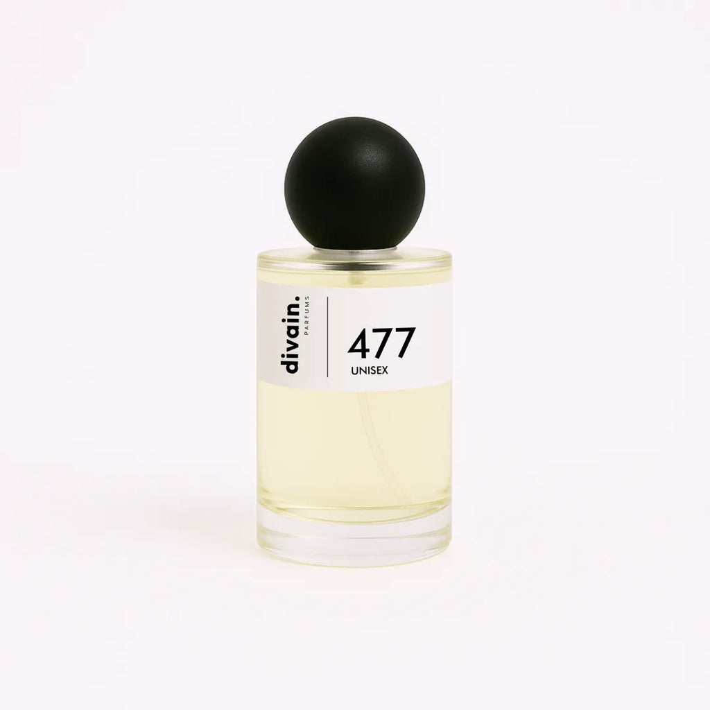 Bote de perfume de equivalencia unisex divain.477