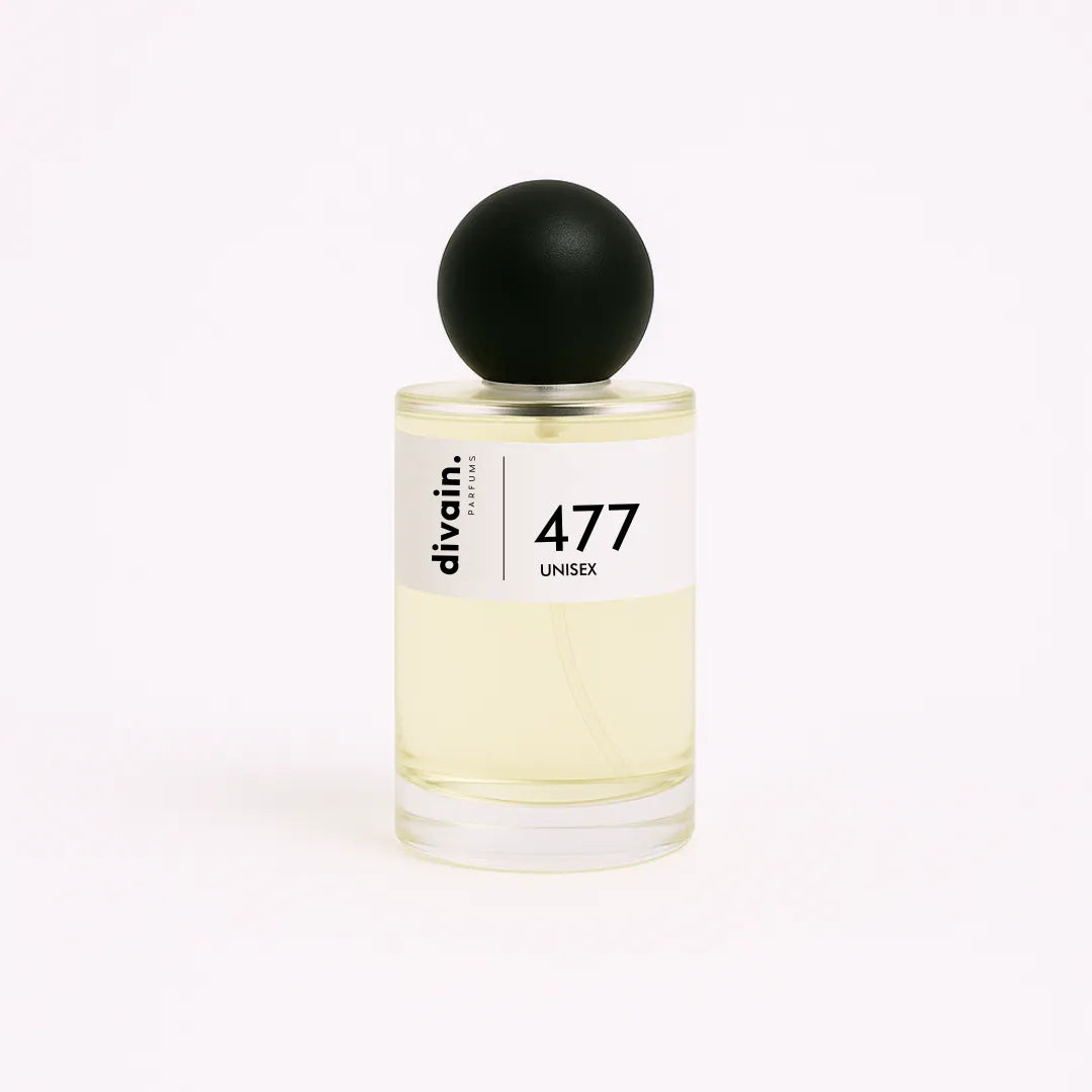 Bote de perfume de equivalencia unisex divain.477
