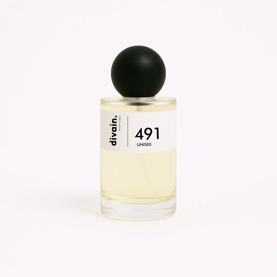 Bote de perfume de equivalencia unisex divain.491