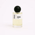 Frasco de perfume equivalente unisex divain.666