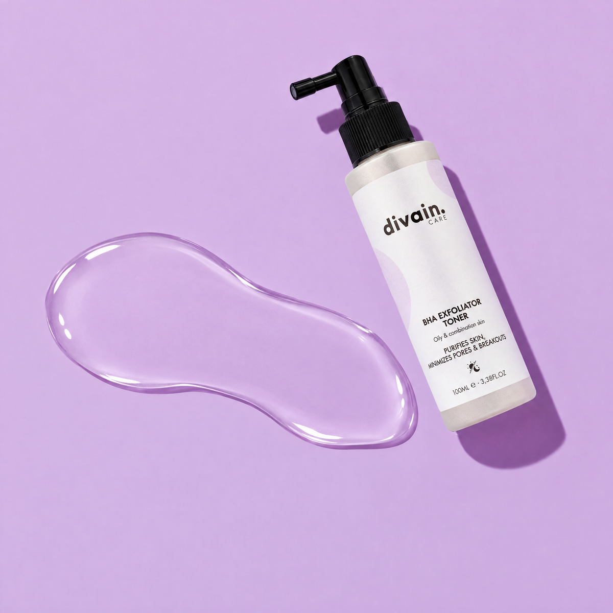 Textura de divain. Care BHA Exfoliator Toner