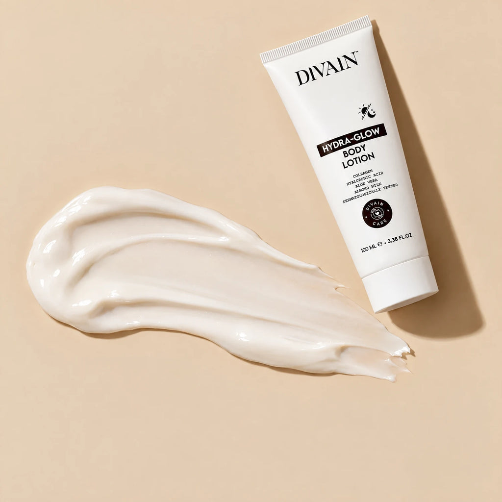 Textura de divain. Care HYDRA-GLOW Body Lotion