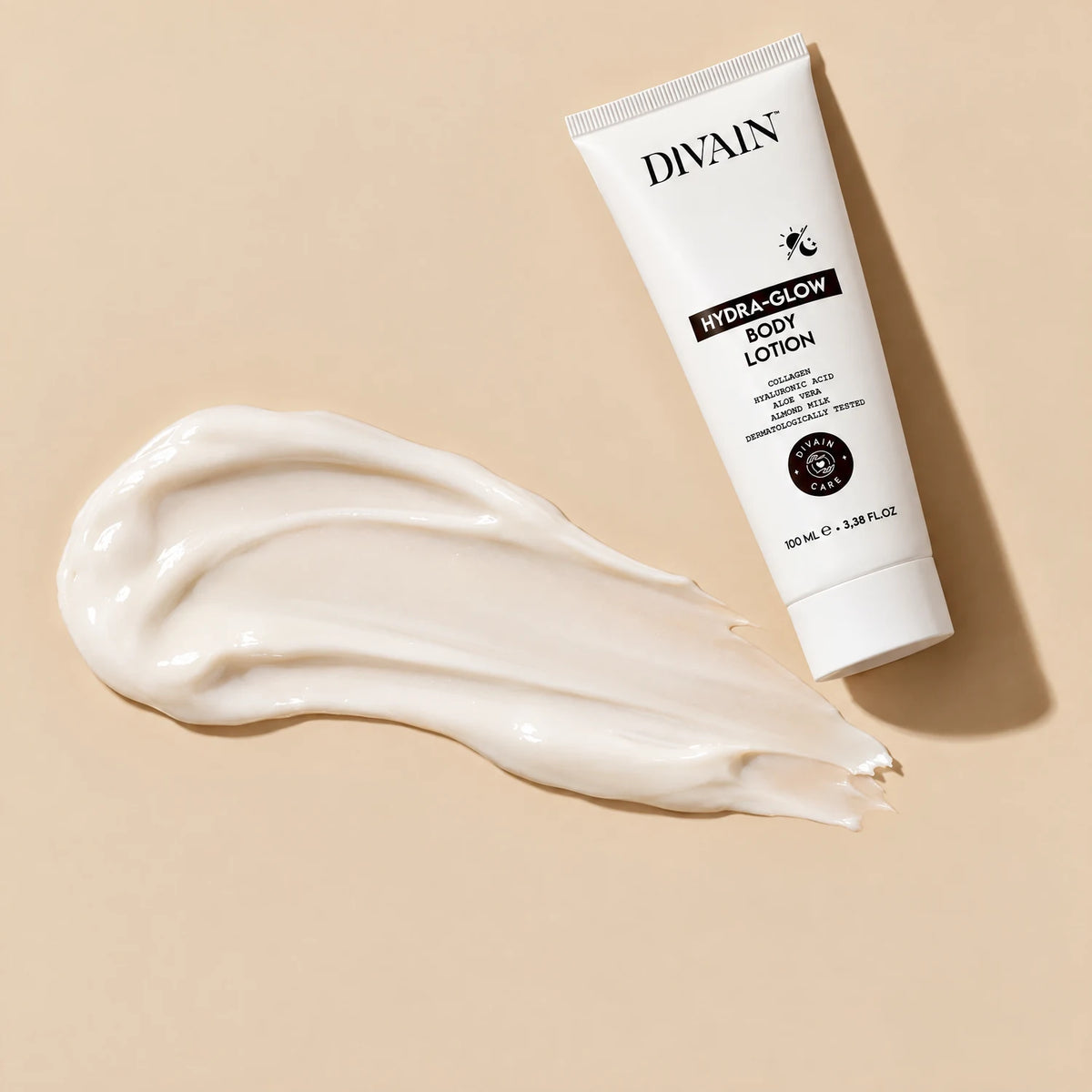 Textura de divain. Care HYDRA-GLOW Body Lotion