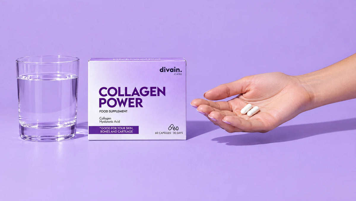 Cómo tomar Collagen Power: 2 cápsulas al día con agua