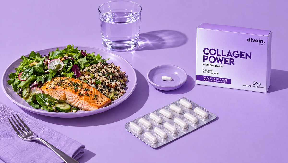 Collagen Power: 1 cápsula en la comida y 1 en la cena