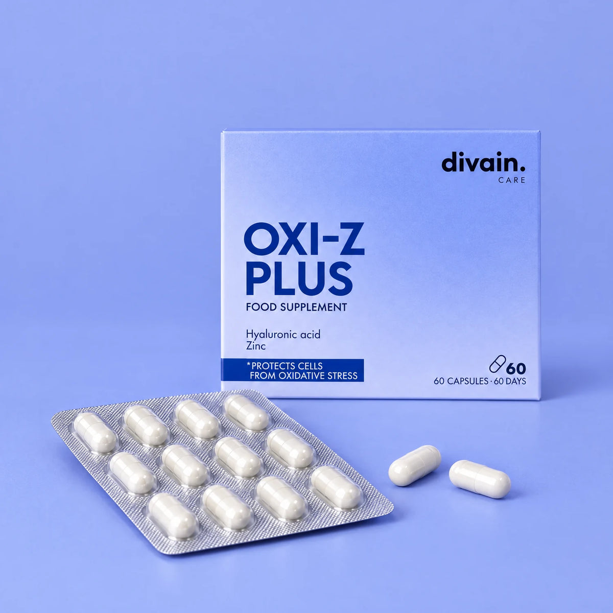 Cápsulas de OXI-Z PLUS con ácido hialurónico y zinc