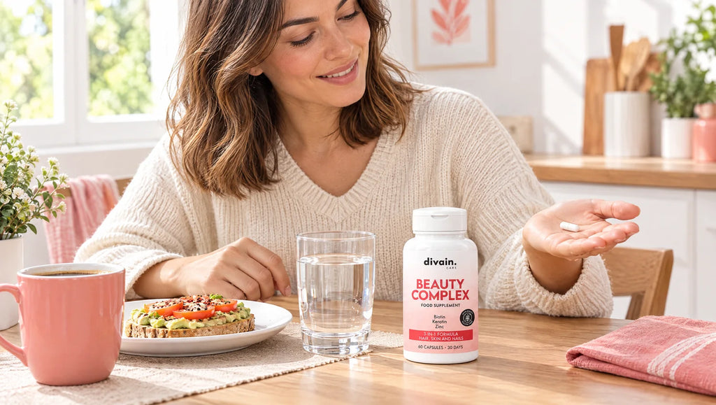 Cómo tomar Beauty Complex: 1 cápsula en el desayuno y 1 en la cena