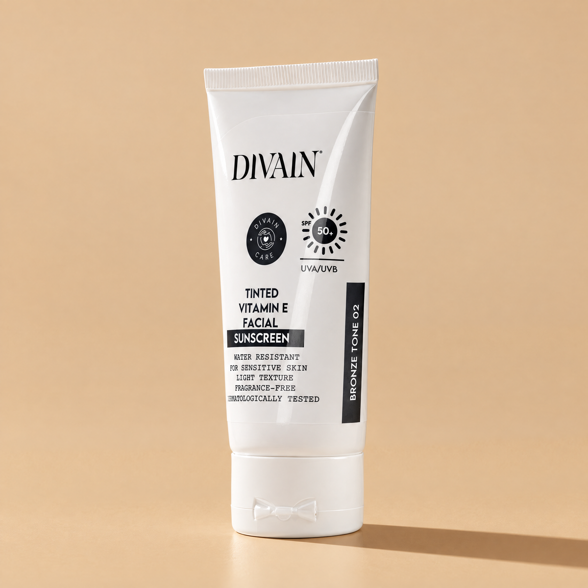 divain. Care Tinted Vitamin E Sunscreen SPF50+ Medium Tone 02
