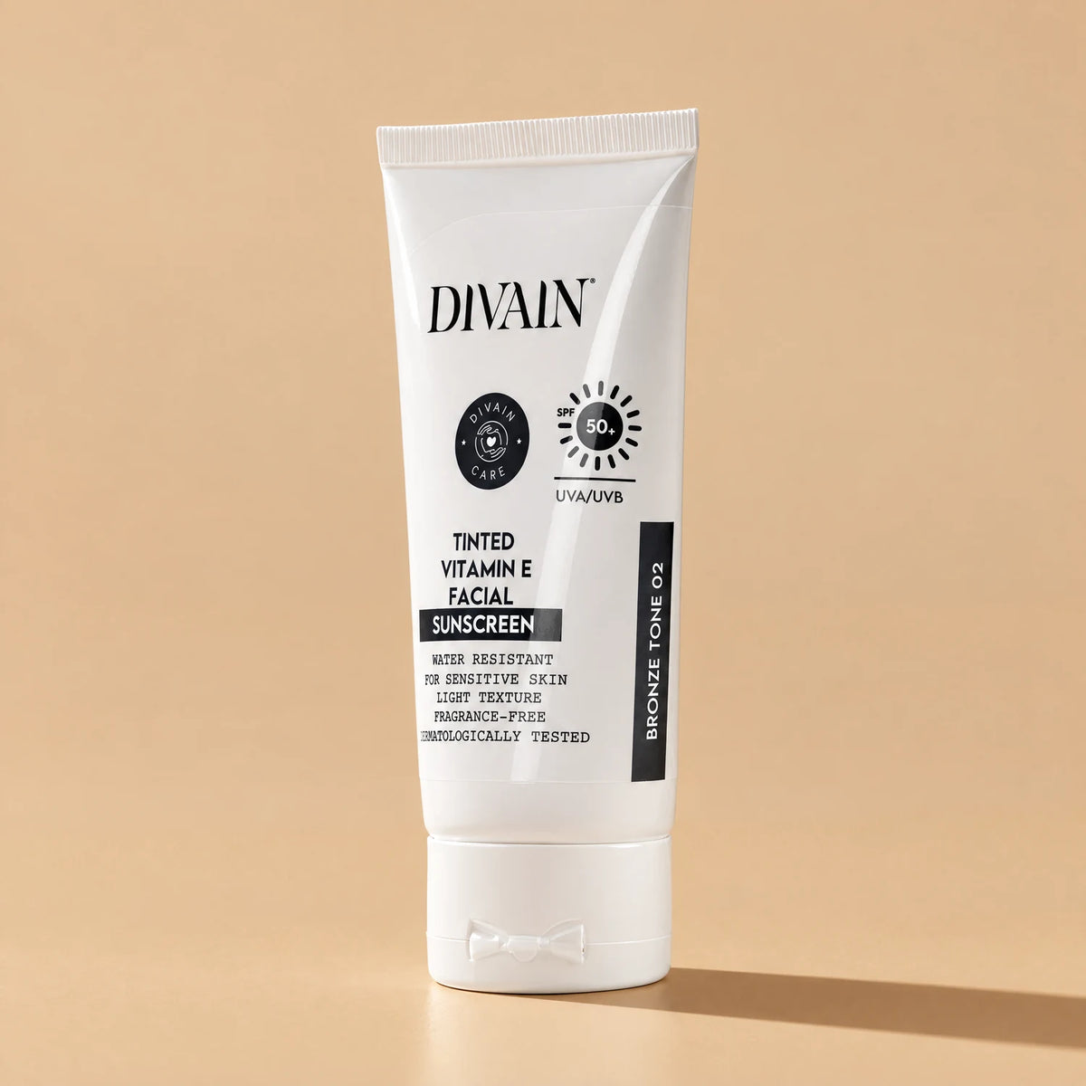 divain. Care Tinted Vitamin E Sunscreen SPF50+ Medium Tone 02