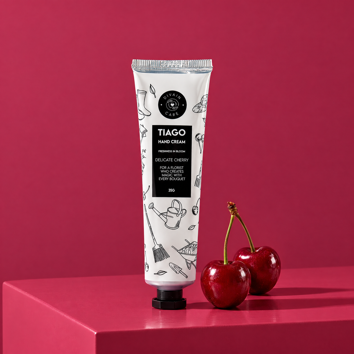 divain. Care Crema de manos Cereza