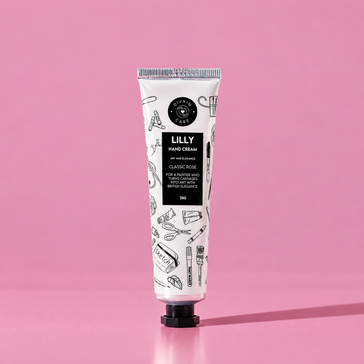 divain. Care Crema de manos Rosa