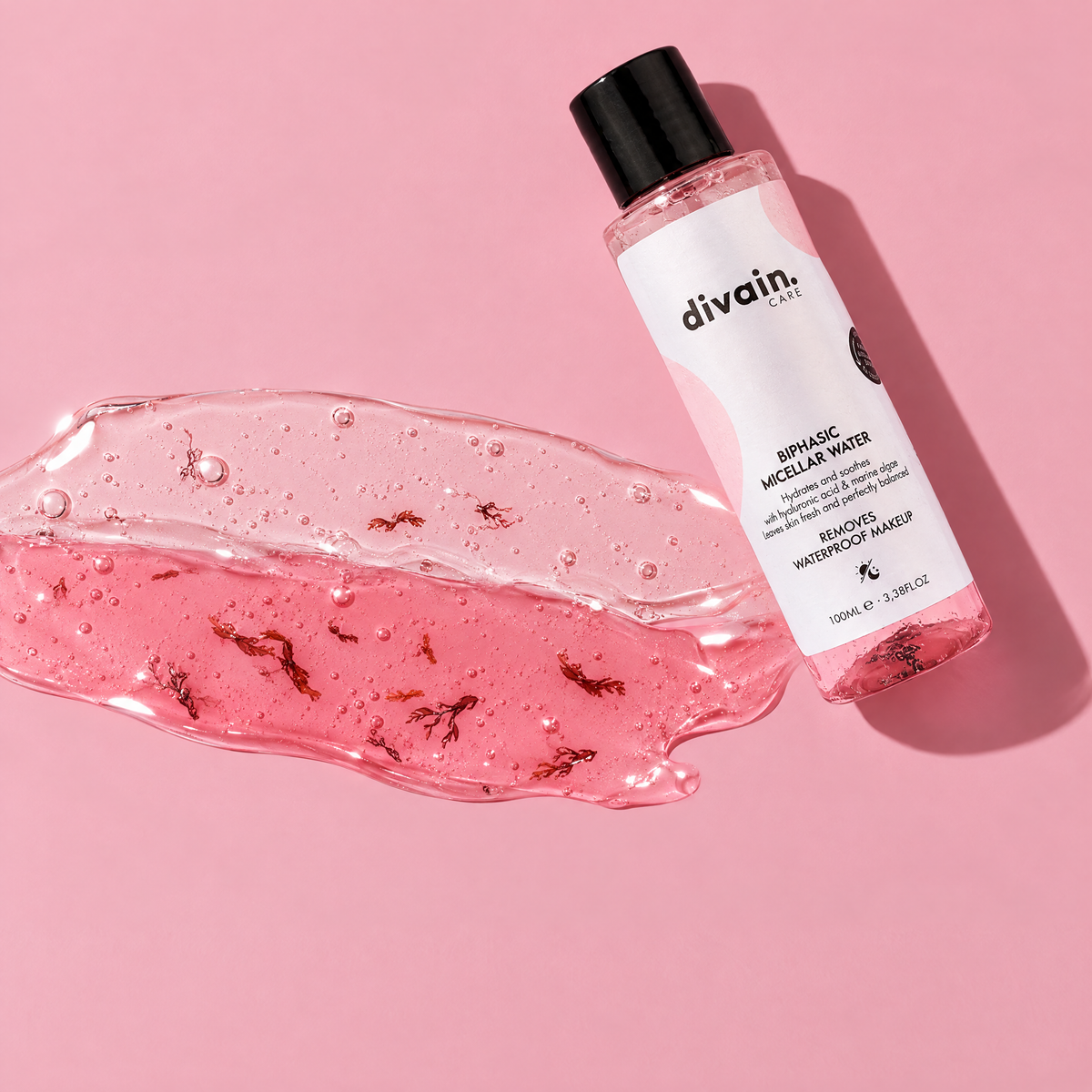 Textura de divain. Care Biphasic Micellar Water