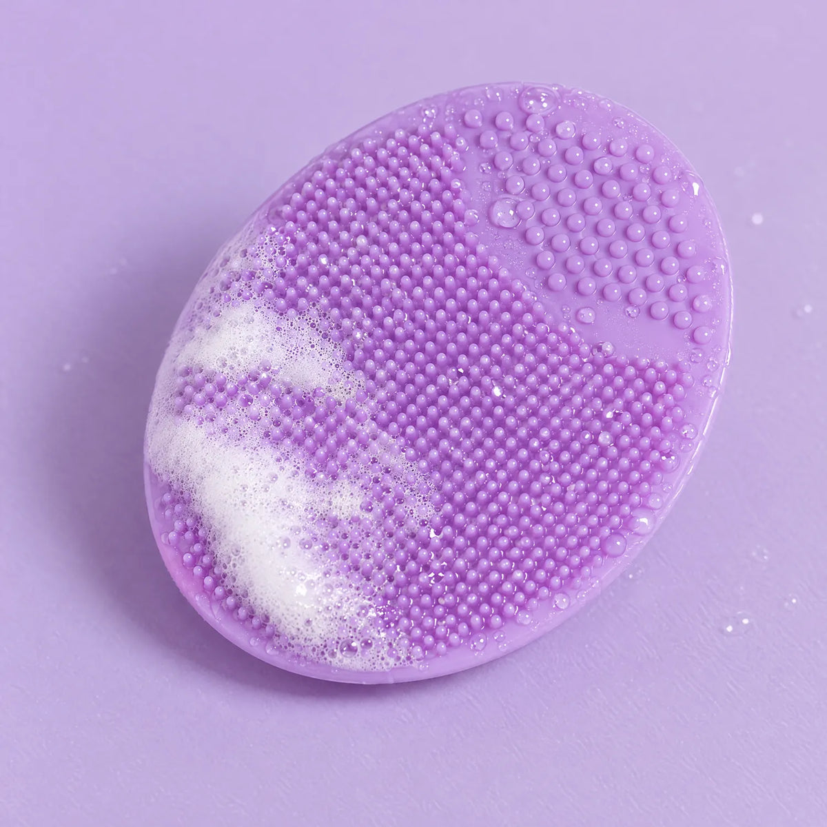 Detalle de las cerdas de silicona con espuma