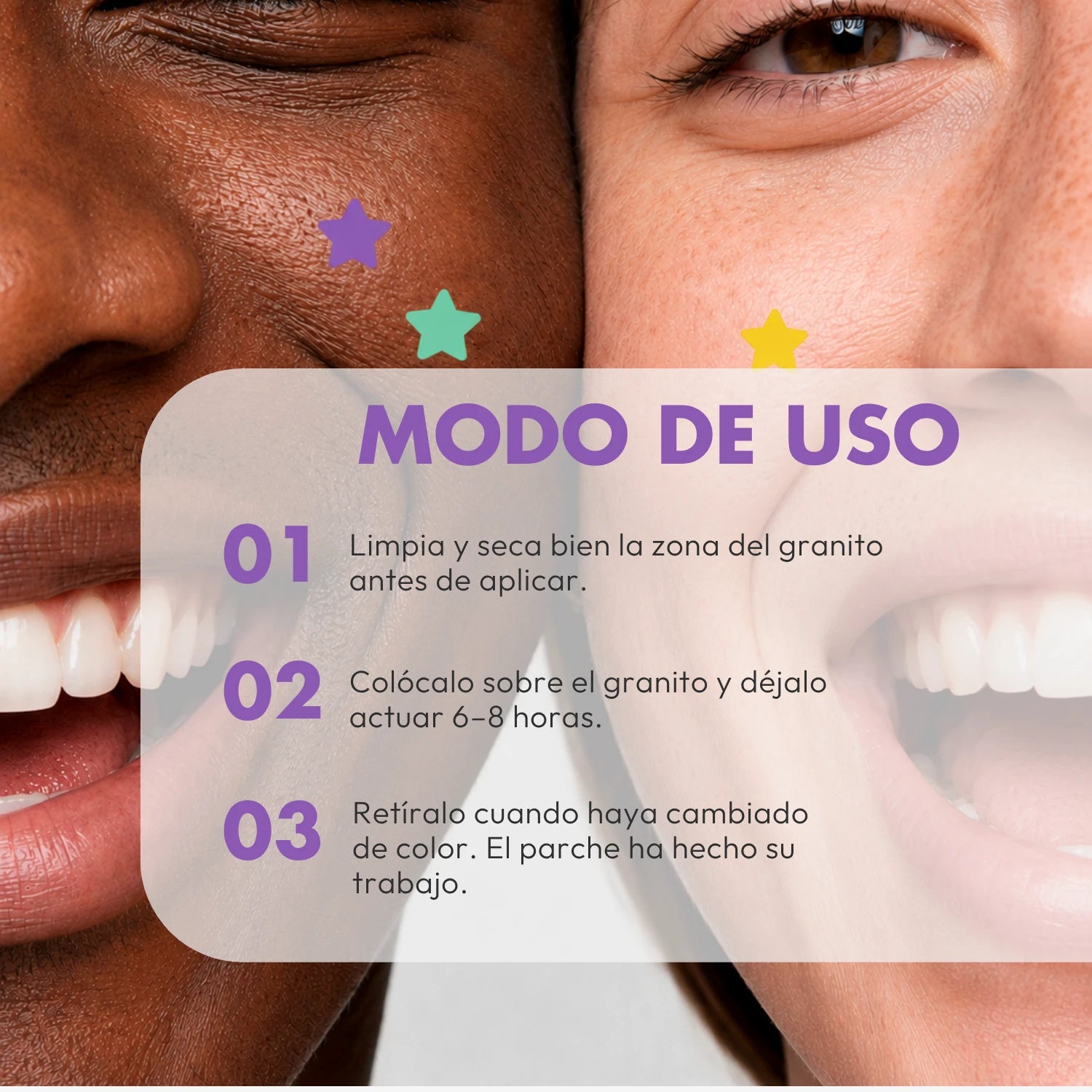 Parches para granitos con forma de estrella