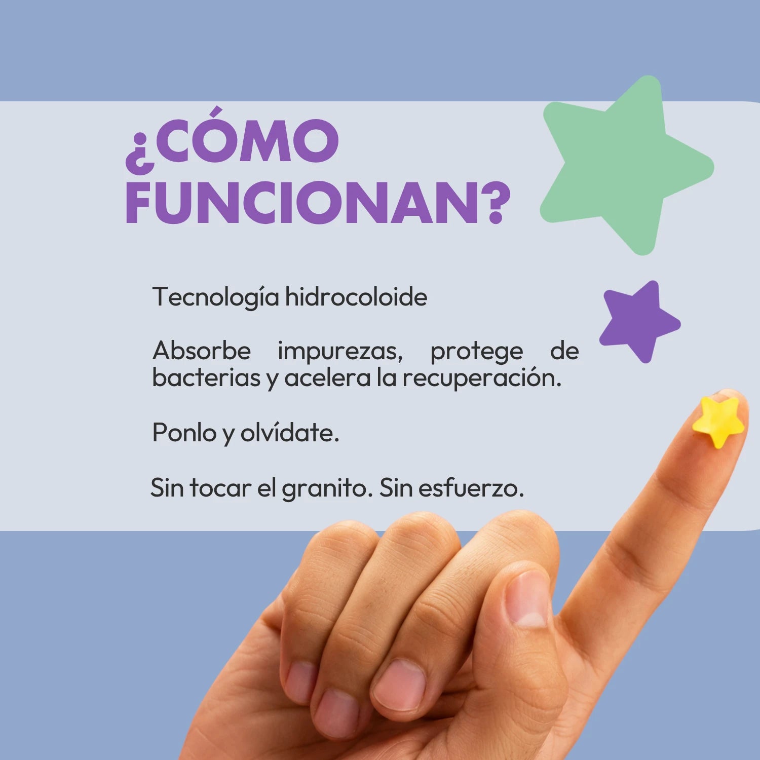 Parches para granitos con forma de estrella