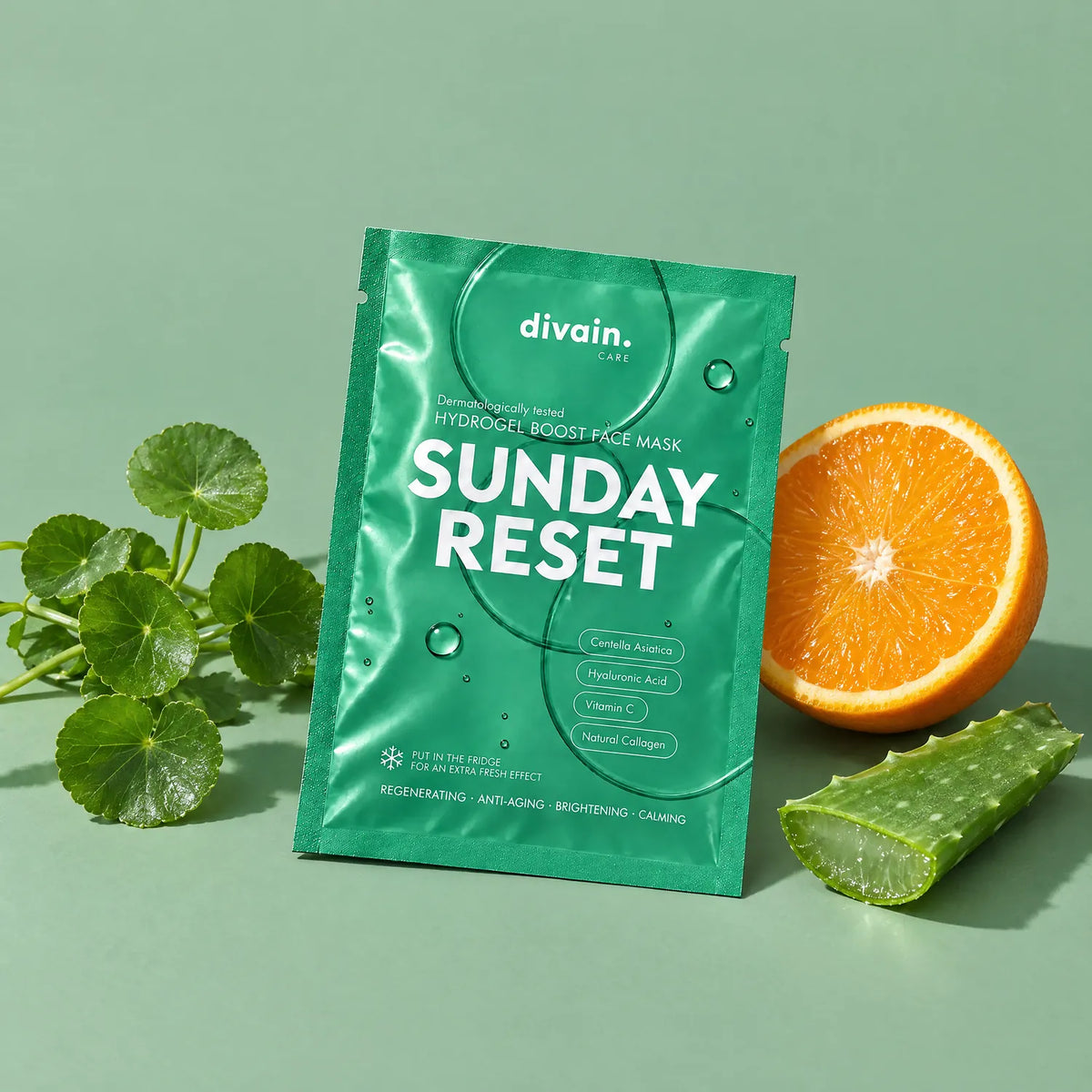 Sunday Reset con centella asiática, naranja (vitamina C) y aloe vera