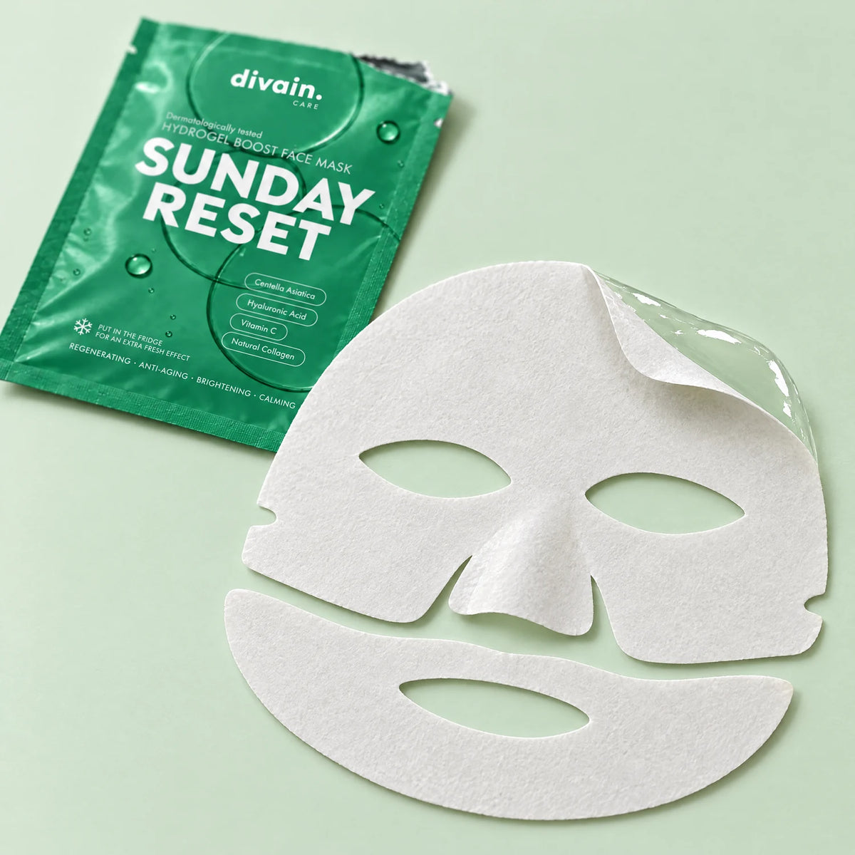 Textura de la mascarilla: papel por fuera e hidrogel por dentro