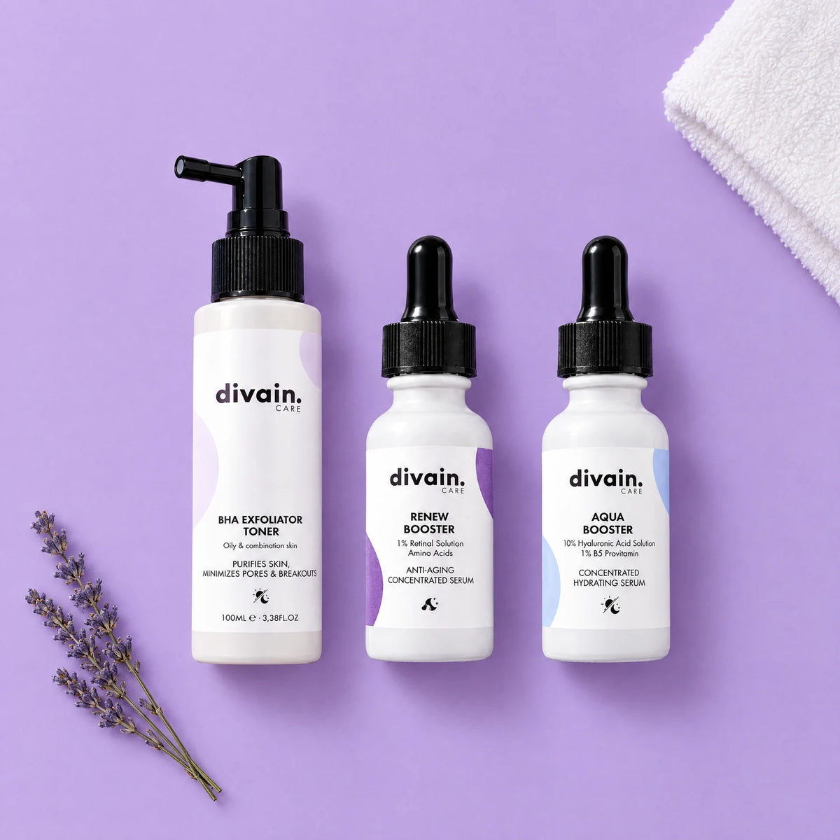 Rutina de skin cycling en orden: exfoliar, renovar, hidratar