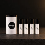 Detalle de los 4 frascos de 10 ml de divain. 167