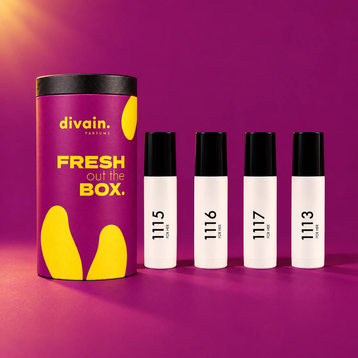 Estuche Miniaturas Novedades Mujer Agosto divain. con 1115, 1116, 1117 y 1113