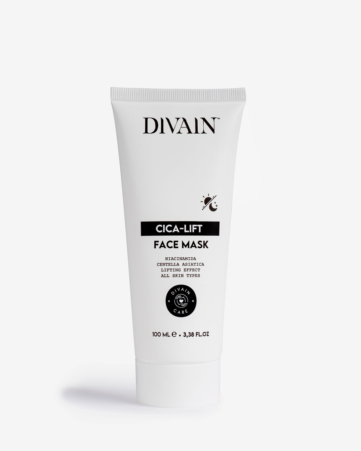 100 millilitre divain care face mask bottle