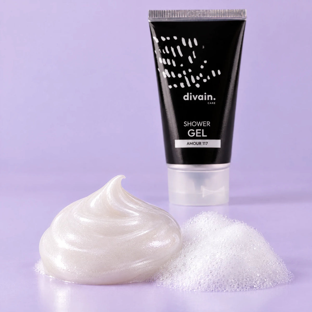 Textura nacarada y espuma del Shower Gel divain.117