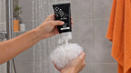 Cómo usar el Shower Gel divain.602: aplicar sobre la esponja bajo la ducha