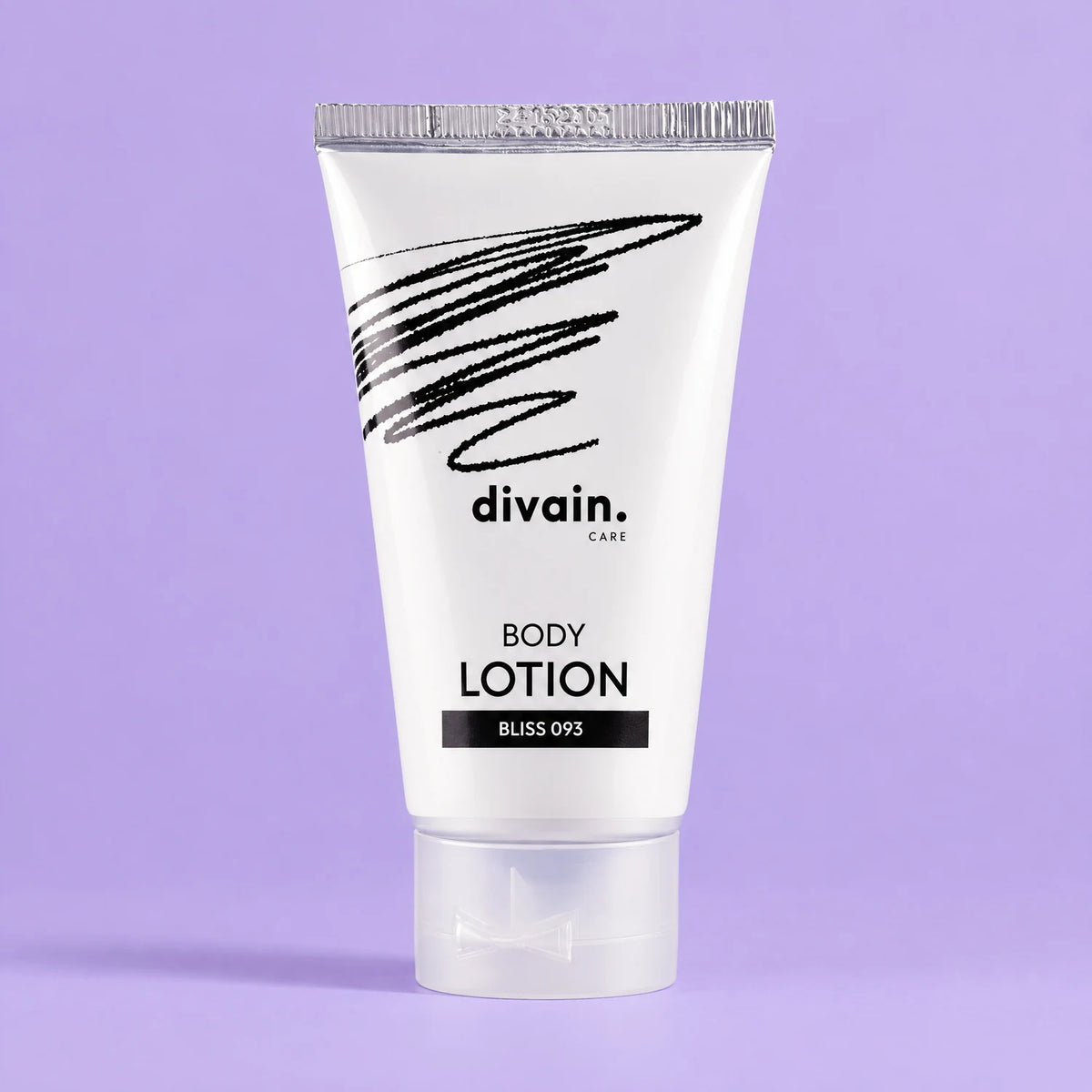 Body Lotion divain.093 Bliss sobre fondo lila