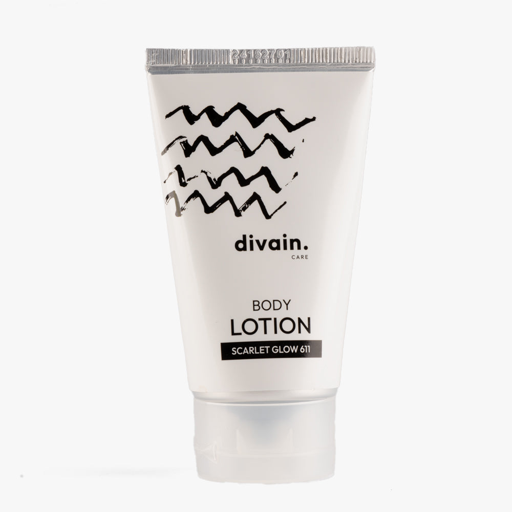 Crema corporal divain Care, con envase blanco e inspirada en el perufme 611.