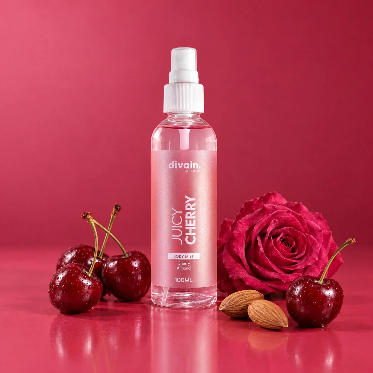Juicy Cherry Body Mist con sus notas olfativas