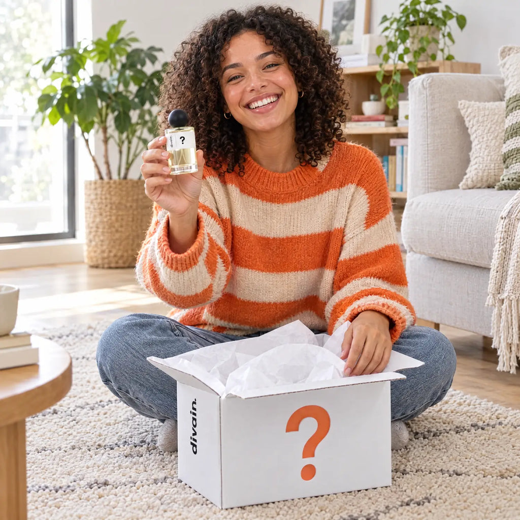 Chica joven abriendo su Mystery Box edición Mujer