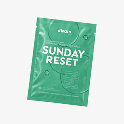 sobre de la mascarilla facial de hidrogel sunday reset de divain