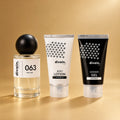 Pack divain.063: perfume, Body Lotion y Shower Gel Golden 63