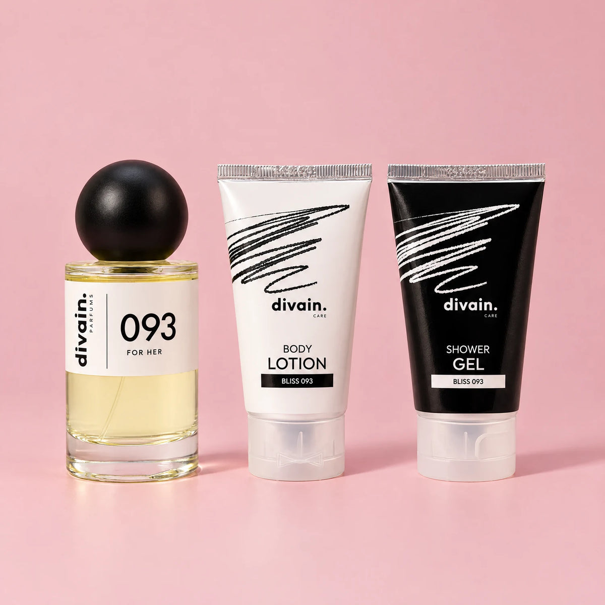 Pack divain.093: perfume, Body Lotion y Shower Gel Bliss 093