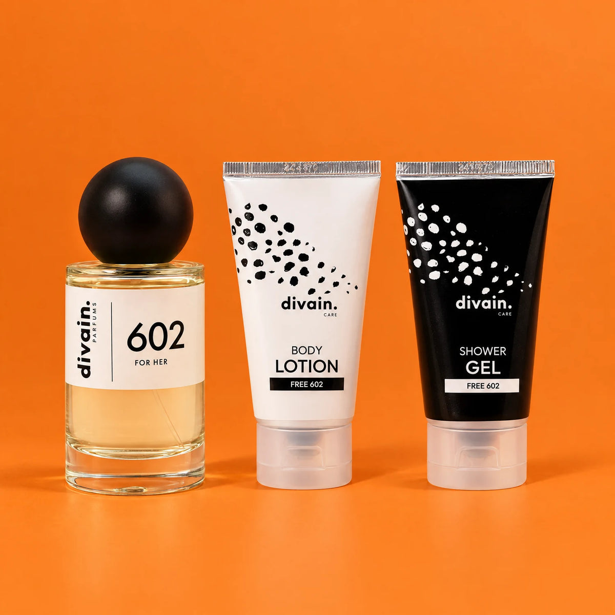 Pack divain.602: perfume, Body Lotion y Shower Gel Free 602
