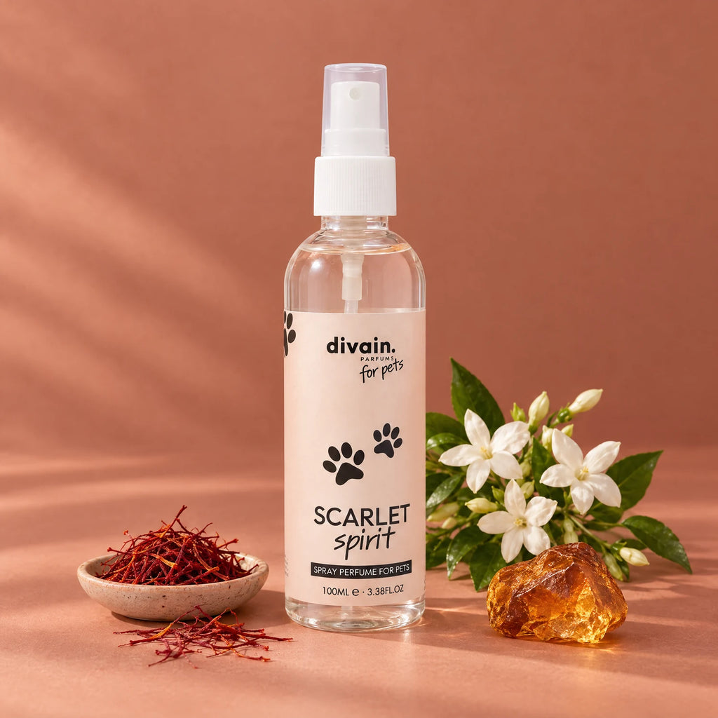 Scarlet Spirit perfume para mascotas con sus notas olfativas