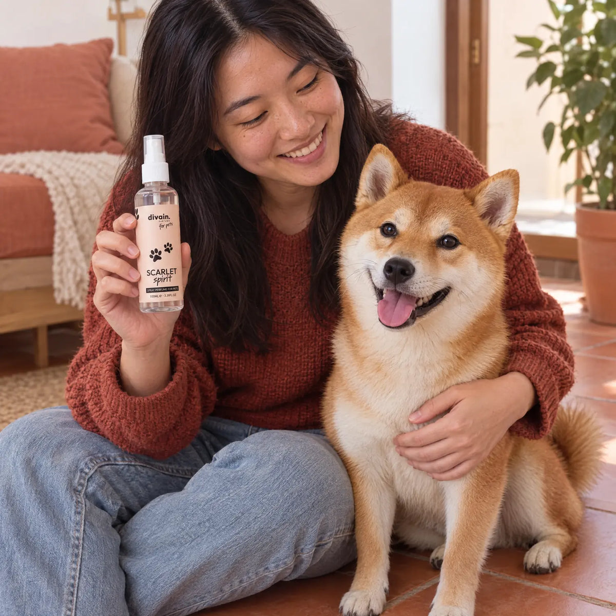 Scarlet Spirit perfume para mascotas en el día a día