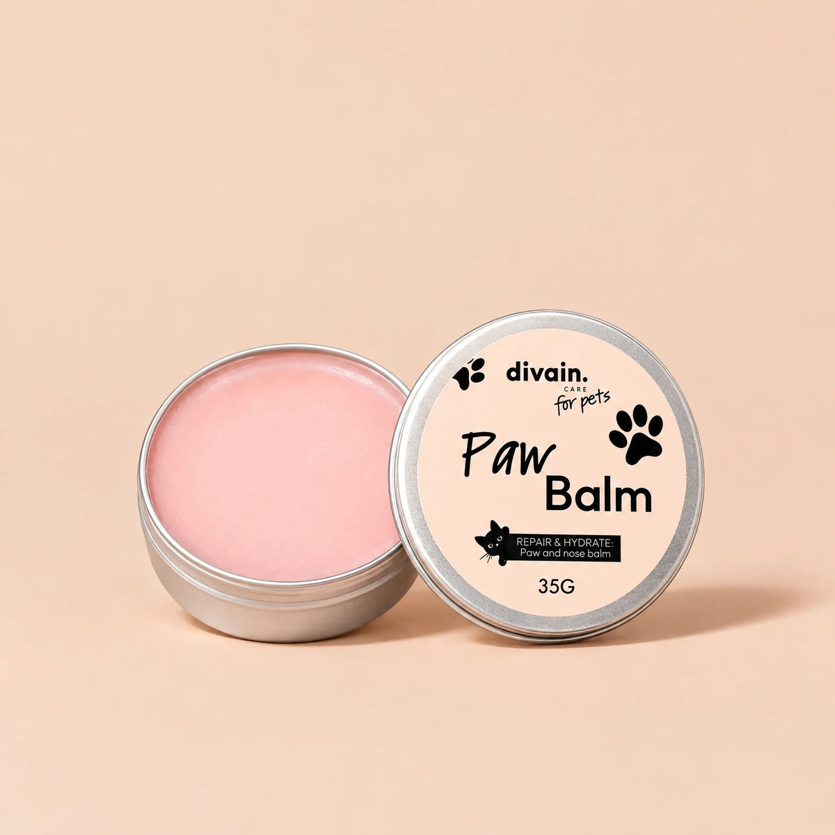 Paw Balm de divain. for pets, bálsamo para almohadillas y nariz