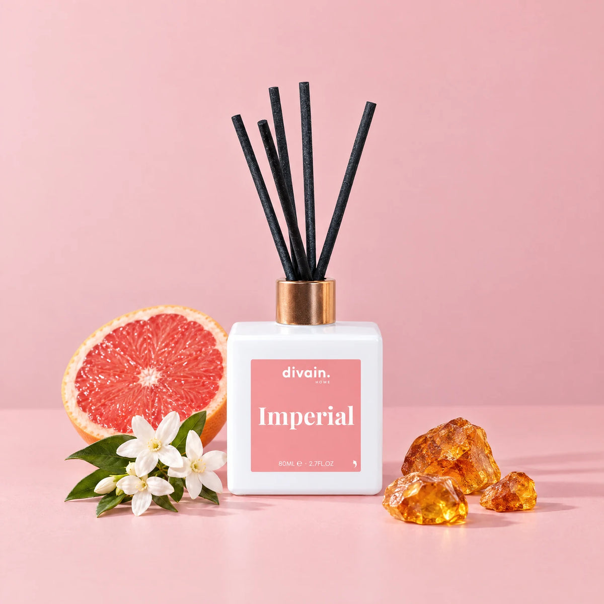 Mikado Imperial con pomelo, jazmín y ámbar, sus notas olfativas