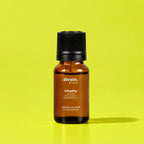 Mezcla de aceites esenciales Vitality divain. RITUAL 10 ml sobre fondo lima