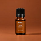 Mezcla de aceites esenciales Focus divain. RITUAL 10 ml sobre fondo terracota