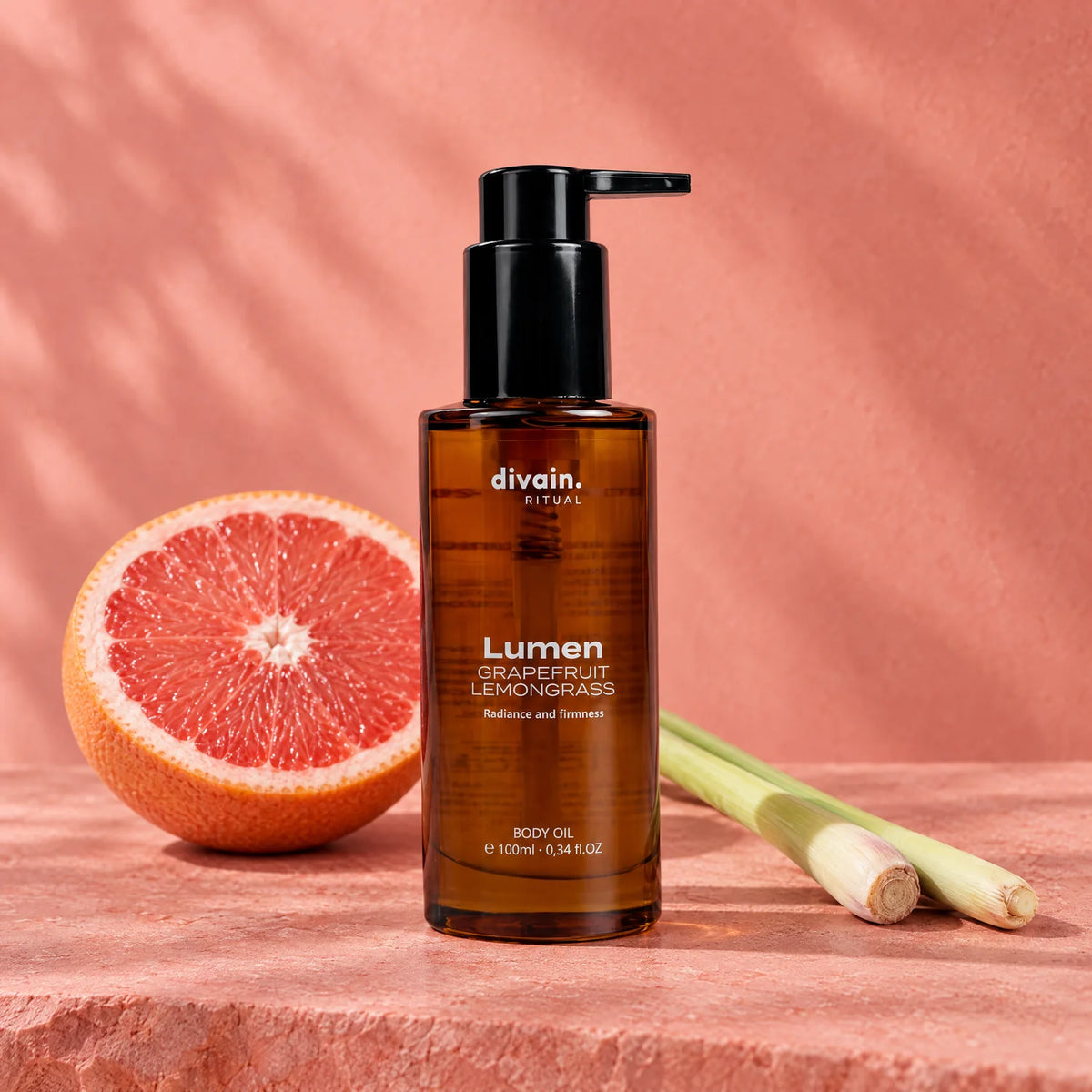 Lumen Body Oil con pomelo rosa y lemongrass