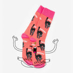 Los calcetines simulando ser una persona que hace meditación