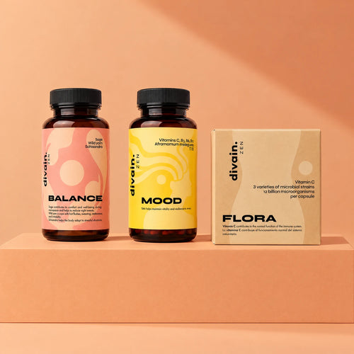 Pack WOMAN BALANCE ritual divain. ZEN: BALANCE, MOOD y FLORA para la menopausia