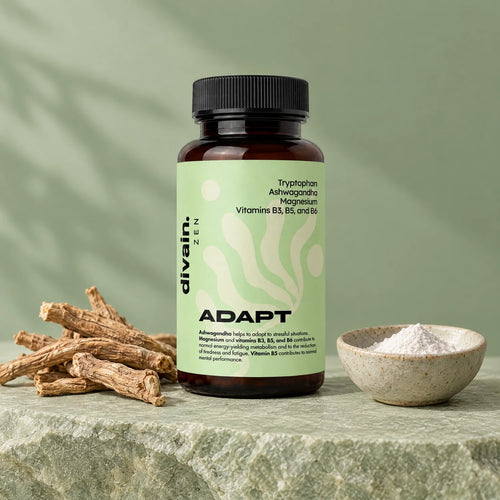 ADAPT con raíz de ashwagandha y magnesio, sus ingredientes clave