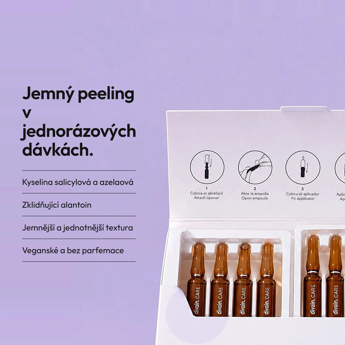 Ampule na jemný peeling